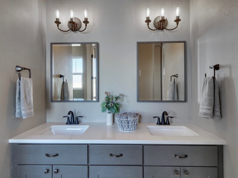 Modern Vanity with Vessel Sink